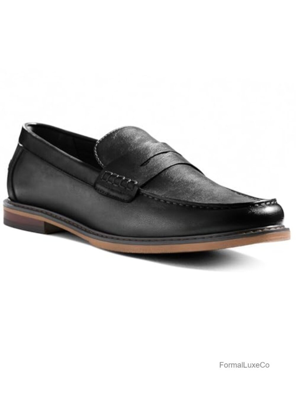 Men's Faux Leather Slip-On Loafers Casual Business Dress Shoes